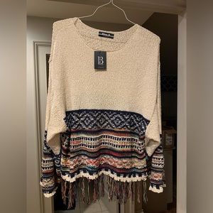 Blue B collection sweater - Tan/Beige